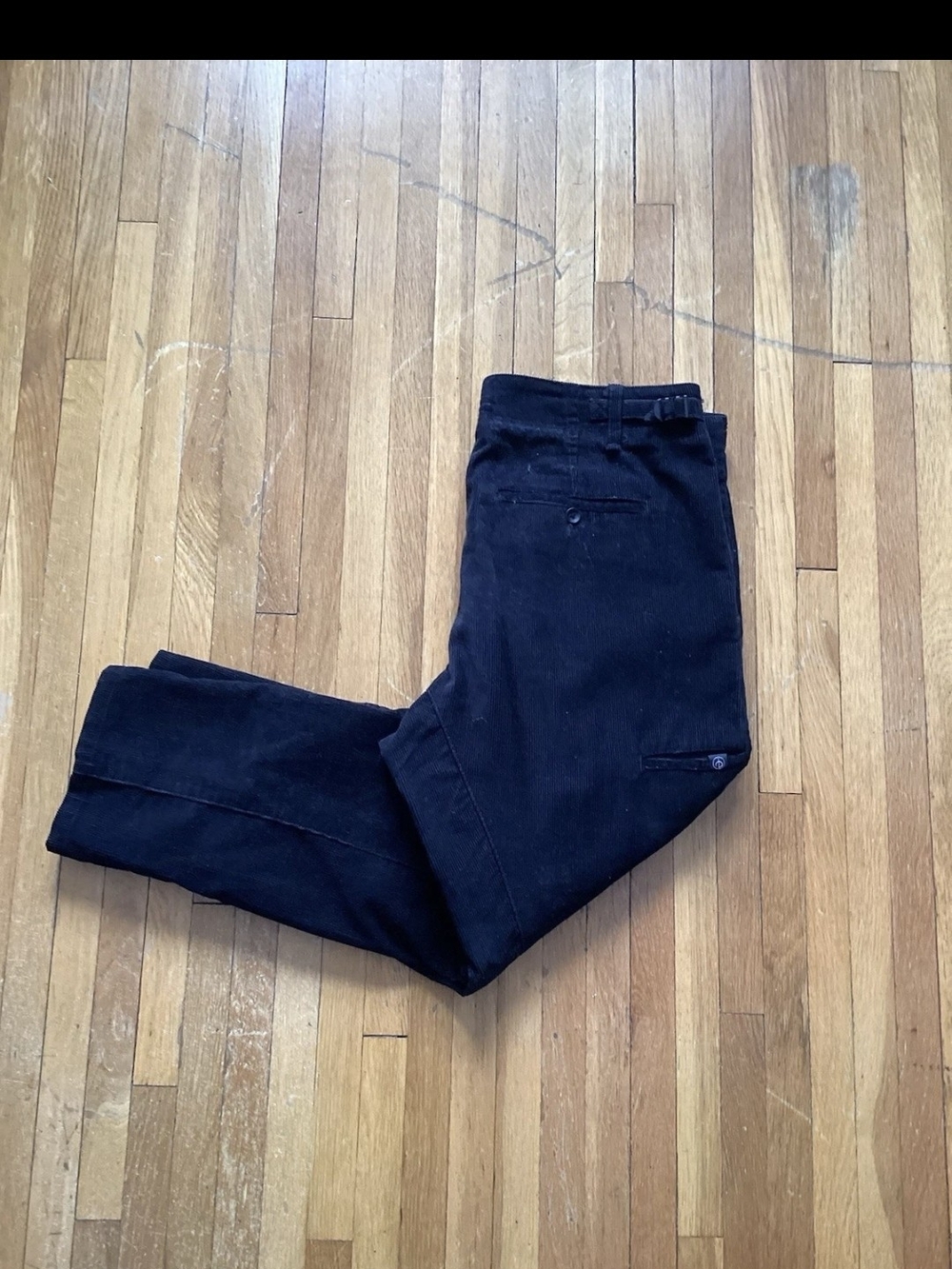 Rag & Bone Men's Size 33-25 Black Solid/Textured Corduroy Pants,100% Cotton